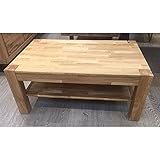 mit Ablage Couchtisch mit Ablage 65x105x46cm Eiche massiv NEU/OVP 2258