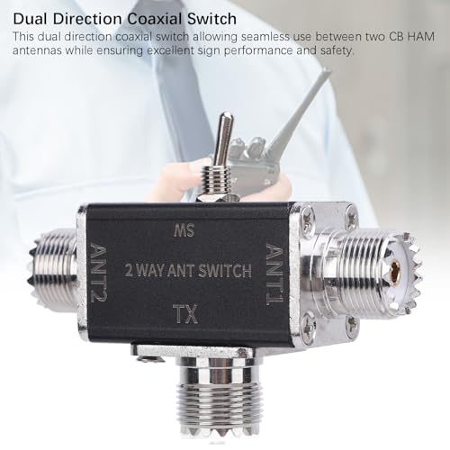 Interruptor coaxial de 1 a 30MHz Denash para transceptor de radio de 2 vías 3