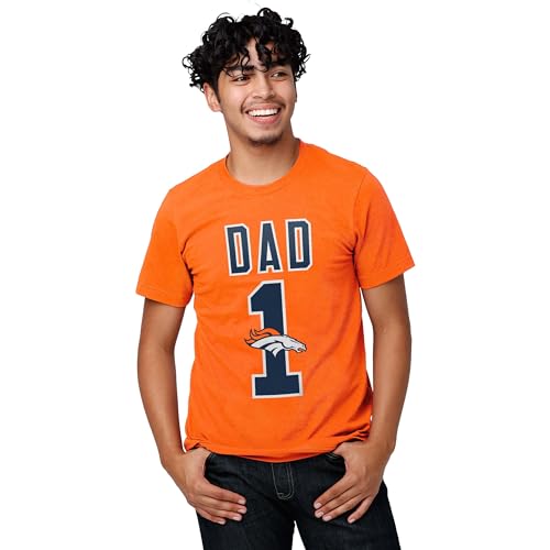 Image of FOCO NFL Mens NFL Team Logo Tee Shirt #1 Dad T-Shirt