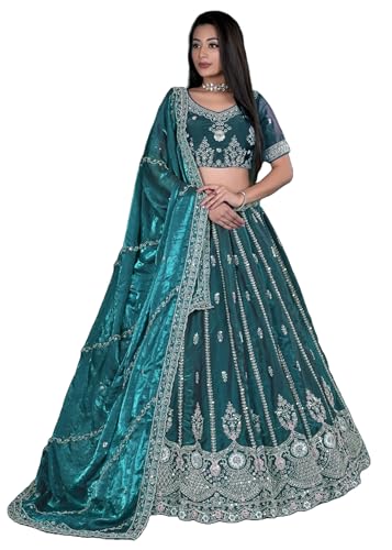 Lehenga Choli 11076 pour femme : tenue de fête indienne traditionnelle