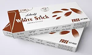 LIBERTY White Stick Fragrance Aroma Sticks | Low Smoke Incense Sticks | Charcoal Free Agarbathi Monthly Pack (2)