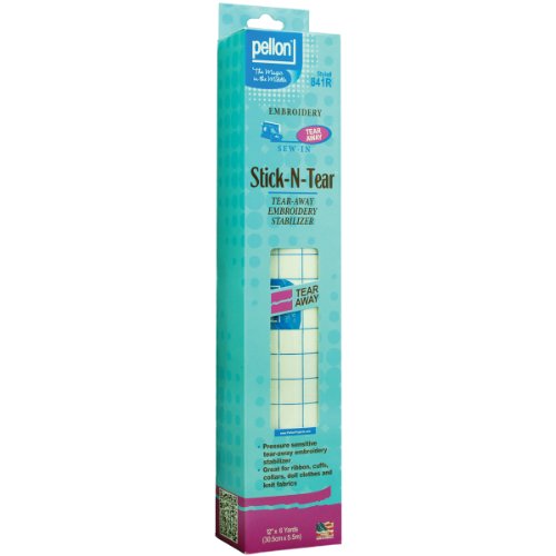 Pellon Stick-N-Tear Embroidery Stabilizer-12 X6 Yards