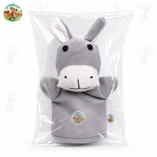 Image of Donkey Puppet Soft Hand Puppet for Kids Role Play Storytelling Educational Toy
