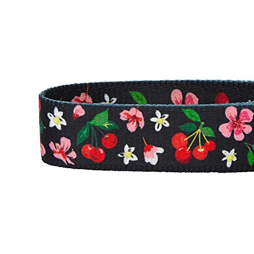 Blueberry Pet 7 Patterns Cherry Garden Black Adjustable Dog Collar with Dainty Flowers, X-Small, Neck 8"-11" - Image 7