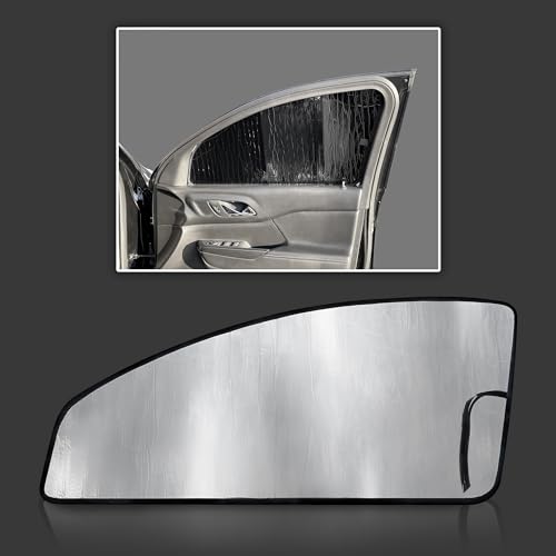Custom Fit Reflective Front Side Windows (2pcs) Sun Shade Compatible with 2017 2018 2019 2020 2021 2022 2023 GMC Acadia SUV, Blockout Insulated Sunshade Accessories UV Reflector Privacy Protection