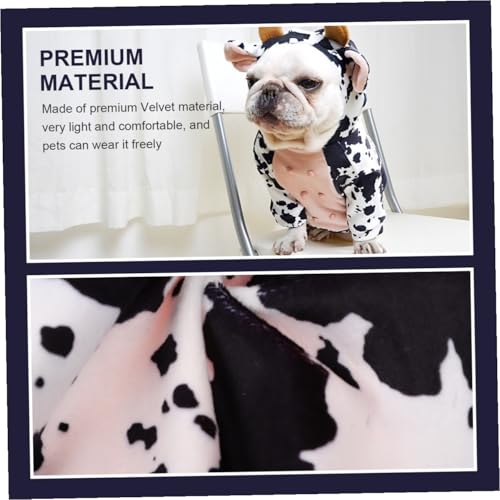 Disfraz de vaca para perros y gatos, talla M miniatura 5