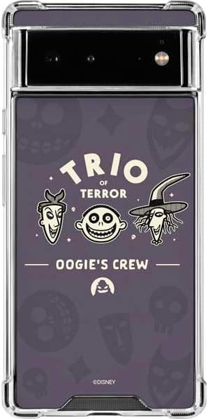 Skinit Clear Phone Case Compatible with Google Pixel 6 - Officially Licensed Disney The Nightmare Before Christmas Cheers to Fears Design