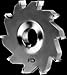 F&D Tool Company 14020 Carbide Tipped Slitting Saw, Standard Tooth, Non-Ferrous, 1" Arbor Hole, 4" Diameter, 1/16" Width of Face, 14 Teeth