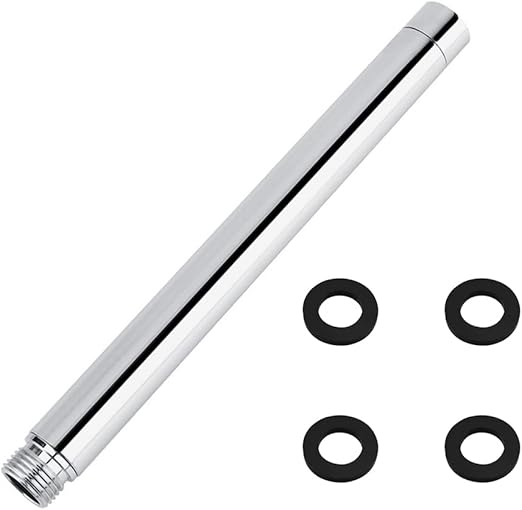 DXLing 27.5cm Round Shower Head Extension 304 Stainless Steel Shower