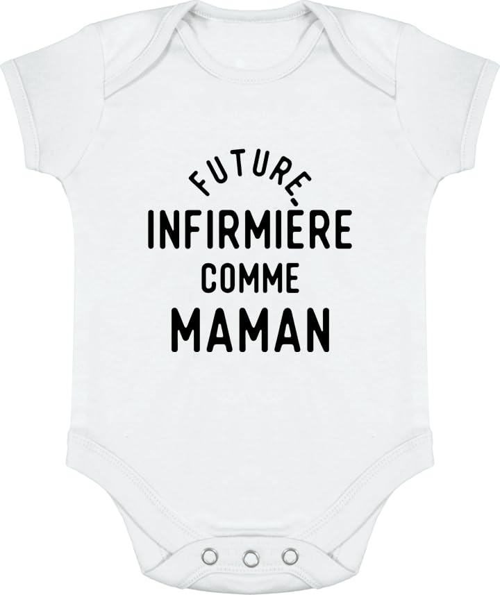 Body bébé Future infirmière comme Maman | Vêtement humour naissance rigolo