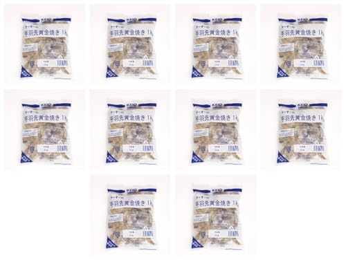 ケーオー産業 手羽先黄金焼 約25本入×10パック (まとめ買い) (Vandroロゴ付包装)