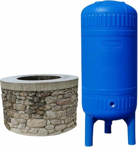 井戸ポンプ用圧力タンク、ランドリールーム/キッチン/シャワー/庭用PP縦型加圧水タンク、全自動スタンディング一時井戸タンク