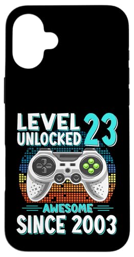 Level 23 Unlocked Birthday 23 Years Old Gifts 23rd Birthday �X�}�z�P�[�X iPhone 16 Plus �p