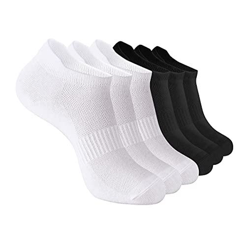 Image of Women Running Athletic Ankle Socks,6 Pairs Sports Breathable No Show Socks Soft Low Cut Socks for US Size 6-10