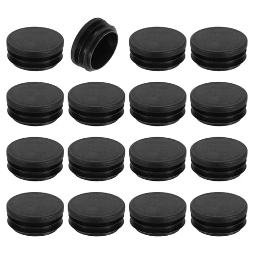 uxcell Round Plastic Plug,42mm(1.65") OD Furniture Leg Pipe Insert 16Pcs