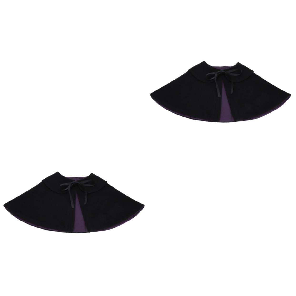 BESPORTBLE 2pezzi Cloak Per Animali Domestici Stile Halloween Costume Nero Per Cani e Gatti Accessorio Creativo Per Feste e Cosplay Design Unico e Confortevole