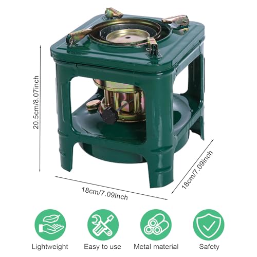 Portable Kerosene Stove, Fogon De Petróleo Para Cuba, Lightweight 8-Wicks Camp Stove Heater Outdoor Cooking BBQ Picnic Camping Backpacking Hiking Kerosene Furnace Burner - Thumbnail 3