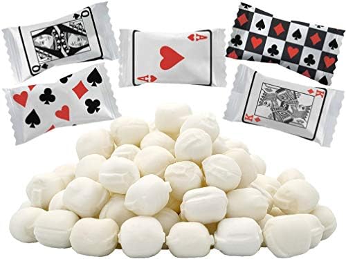 Card Games Buttermints, Mint Candies, After Dinner Mints, Butter Mint Candy, Fat-Free, Kosher Certified, Individually Wrapped (55 Pieces)