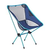 PLHBVDFWE Silla Plegable para Exteriores, para Pesca, Camping, cómoda Silla Plegable para Playa, Respaldo reclinable, Color Azul, 53 x 60 x 65 cm