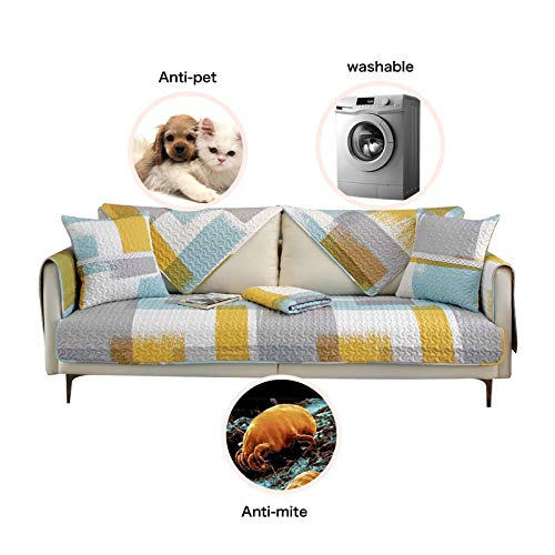 Coussin canapé antidérapant protège canapé d'angle salon 70x70cm SFJ