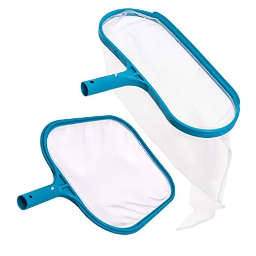 U.S. Pool Supply Professional Swimming Pool Leaf Skimmer Net and Leaf Rake Net Set - Cleans Out Debris Fast, Pool Maintenance - Clean Pool Liners, Spas, Ponds and Kids Inflatable Pool