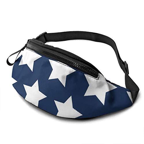 XCNGG Bolso de cintura corriente bolso de cintura de ocio bolso de cintura bolso de cintura de moda Star in Blue Waist Bag Pack Sturdy Zippers Running Belt Large Capacity Waist Pouch Bag for Phone Pas