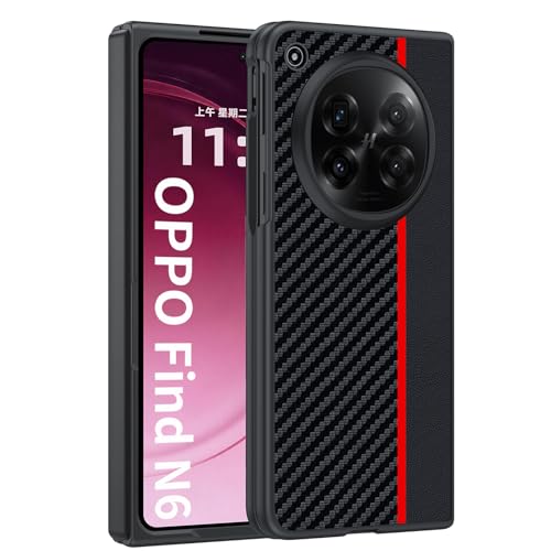 OPPO Find N6 �p TPU�{���U�[ �X�}�z�P�[�X �o�C�J���[ ���C���f�U�C�� SpinoArmor �ϏՌ� �����h�~ �L�Y�h�~ �w��h�~ ���^ �y�� �t�B�b�g�݌v �܂肽���݃X�}�z�P�[�X OPPO Find N6�Ή��i���b�h�j