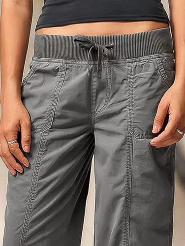 Flamingals Straight Leg Cargo Low Rise Drawstring Pants3