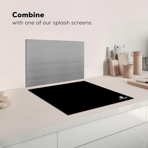 Miniatura 7 de Kitchenyeah Cubre Vitrocerámica - Protector Vitroceramica Induccion 60x52 Cm - Tapa Vitroceramica - Protector De Vitroceramica Negro - Macizo - Marca