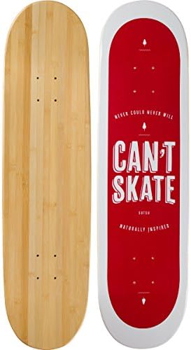 Bamboo Skateboards Bamboo A-Okay Graphic 8.0" Skateboard Deck, Natural, Medium