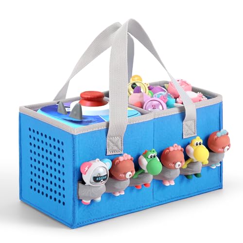 Carrying Storage Case for Toniebox 2/1Gen + Figurines, Soft Felt Travel Bag