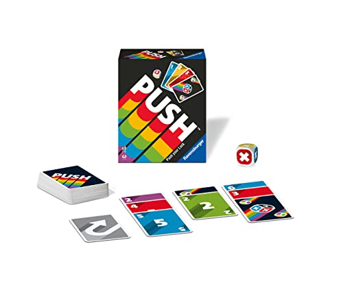 Ravensburger 26828 - Push, Unterhaltsames Kartenspiel für die ganze Familie, Risiko ab 8 Jahren, Ablegespiel für 2-6 Spieler – Bild 4