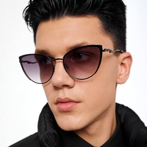 Image of Vincent Chase By Lenskart | Full Rim Cateye | Fashion Essentials | Branded and Stylish Sunglasses | 100% Uv Protected | Women | Large | Vc S15795
