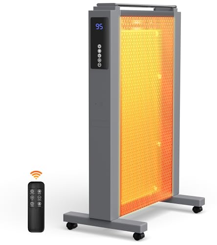 AKIRES Electric Mica Infrared Space Heater Indoor Use,1500W Large Room