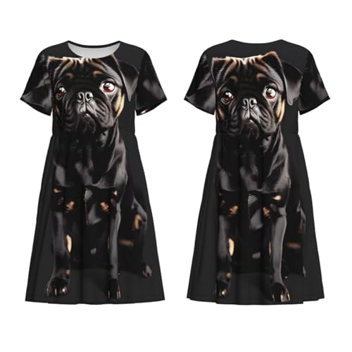 Robe d'été carlin noir EdWal idéale pour les sorties