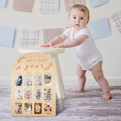 NQEUEPN Cornice Foto per Bambino, My First Year