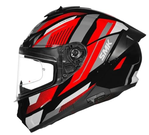 Image of SMK Typhoon Sparko Dual Visor Full Face Helmet, ISI DOT ECE 22.06 Certified