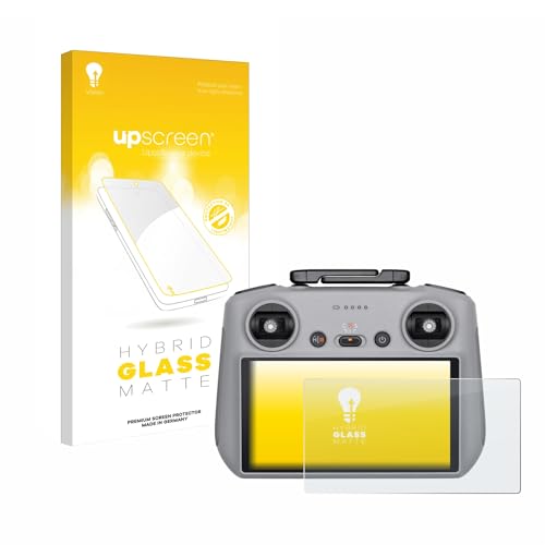 upscreen Matte Screen Protector Glass Film compatible with DJI RC 2 - Anti-Glare, Anti-Fingerprint, 9H Glass Protection