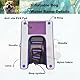 HEYLIFE Dog Safety Rampen Inflatable Dog Ramp Floating Dock Water Raft Ladder for Pool Up to 220LBS Bpurple 4.9ft x 3ft x 4in