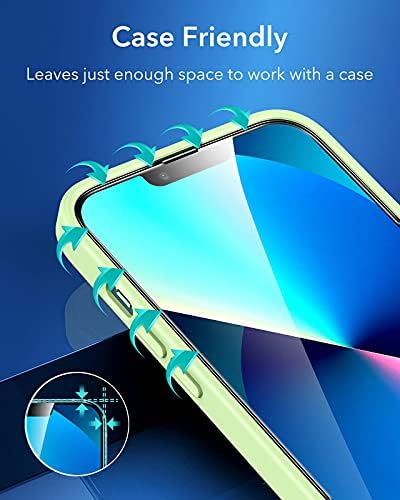 ESR Tempered-Glass Screen Protector Compatible with iPhone 13 mini, with Easy Installation Frame, Ultra Tough, Clear, 3 Pack