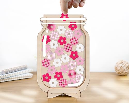 Image of Personalized Flower Magnetic Reward Jar Colorful Tokens Kids Potty Training Behavior Chart for Toddlers Classroom Management Teacher Tools Back to School Gifts for Boys Girls