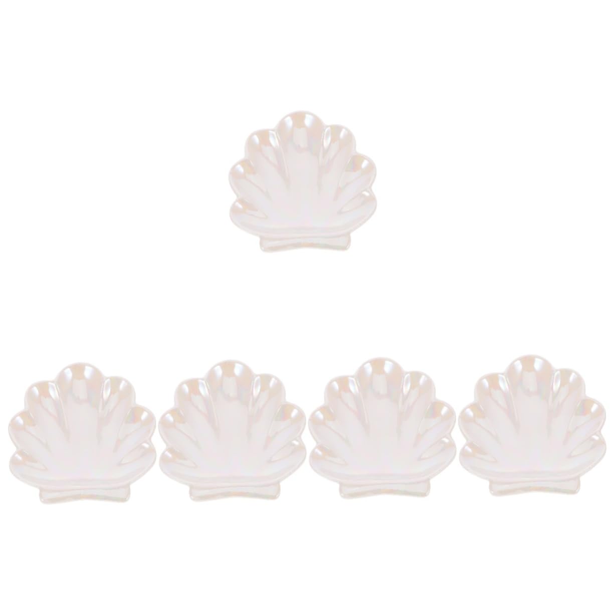PRETYZOOM 5st Schmuck Tablett Schmuckschale Schmuckringablage Ringgericht Dekorativer Schmuckteller Ringspeicherplatte Ringschale Aus Keramik Schmuck-organizer Schmuckhalter Weißes Porzellan