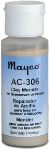Mayco AC306 Clay Mender Bisque Fix para arcilla o bizcocho, botella de 2 onzas