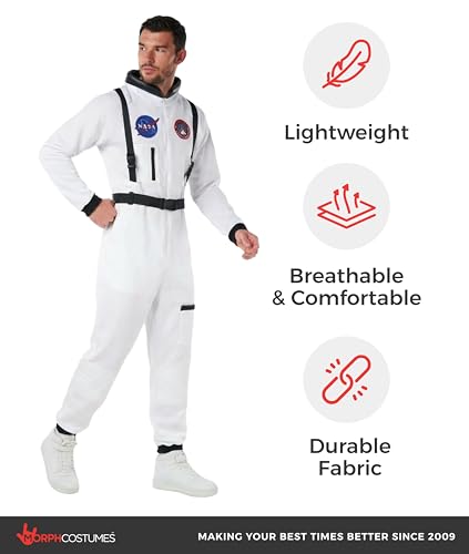 Costume d'astronaute pour adulte Morph combinaison spatiale blanche - 7