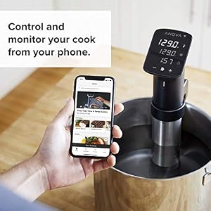 Anova Culinary Sous Vide Precision Cooker Pro, 1200 Watts, Black and Silver — photo 4 of 6