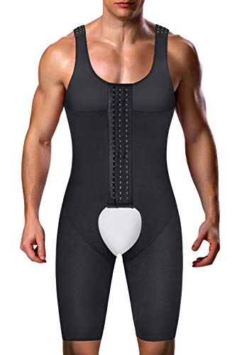 Men's Shapewear Bodysuit Full Body Shaper Compression Slimming Suit Breathable