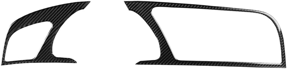 Cnaloo12 2PCS Carbon Fiber Dash Board Instrument Panel Dashboard Trim Cover Grain Interior Decoration for Audi A5 RS5 S5, LHD