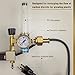 MANATEE Hydroponics CO2 Regulator Emitter System with Solenoid Valve Flowmeter for Grow Room Grow Tent Garden - 0-4000 PSI Gauge - CO2 Monitor, Sensor & Pressure Monitor Accurate & Easy to Adjust
