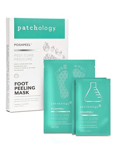 Patchology PoshPeel Pedi Cure - Foot Peel Mask Soak Treatment, Fe...