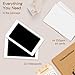 2 Pack Jumbo Baby Hand and Footprint Kit– Inkless Clean Touch Ink Pad for Keepsake Footprints, Paw Prints, Mess-Free Ink Pad for Newborns and Pets with 8 White Cards（Jet Black）